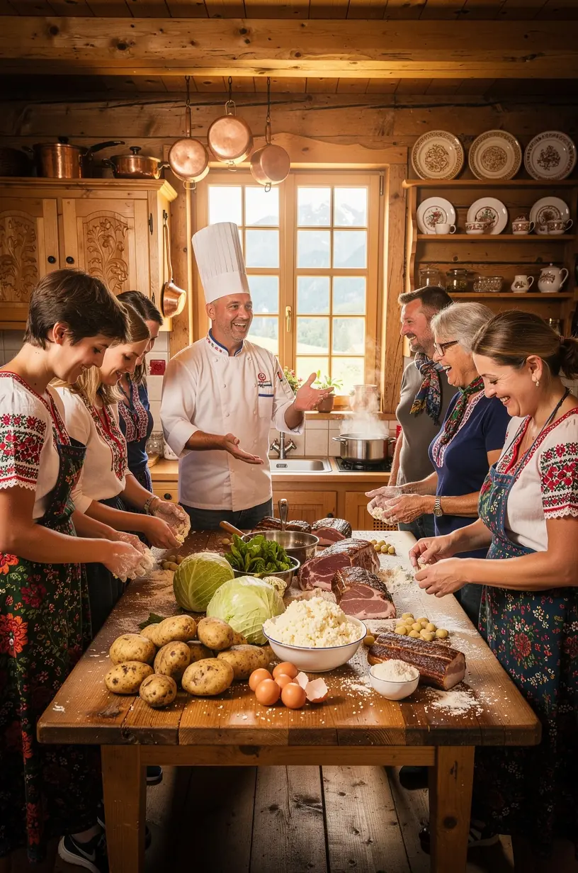 Detailný záber na ruky šikovného remeselníka tvarujúceho ručne vyrobený textil podľa regionálnych vzorov.